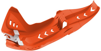 POLISPORT OSŁONA SILNIKA FORTRESS SKID PLATE Z OSŁONĄ PRO-LINK KTM SX-F 250/350 '16-21', SXF 450 '19-22', HUSQVARNA FC 250/350 '16-21' FE 250/350 '17-22', FC/FE 450 '19-22', GAS GAS MC-F/EF-C 250/300 '21-22' KOLOR POMARAŃCZOWY