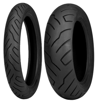 SHINKO KOMPLET OPON (13916999F/24) 130/90B16 999 73H TL REINF PRZÓD DOT 2024 + (17815999/24) 170/80B15 999 83H TL REINF TYŁ DOT 2024 + KOSZULKA ROZMIAR XL