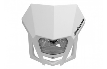 POLISPORT LAMPA PRZEDNIA MODEL LMX (ŻARÓWKA HALOGENOWA) KOLOR BIAŁY