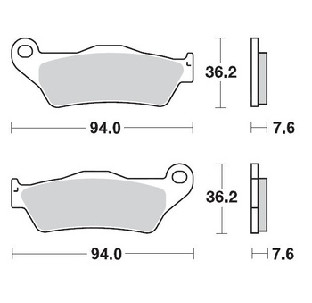 MOTO-MASTER KLOCKI HAMULCOWE KH181 SINTER METAL RACING: 12 (SINTERPRO SERIES RACING GP) KTM: 12 (SINTERPRO SERIES RACING GP)5-200-250-300-350-360-380- TENERE 700
