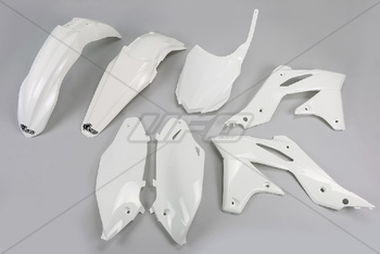 UFO KOMPLET PLASTIKÓW KAWASAKI KXF 250 '14-'15 KOLOR BIAŁY (KA221E047) - WYCOFANE Z OFERTY - WYPRZEDAŻ