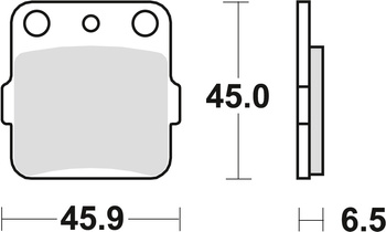 TRW ZF KLOCKI HAMULCOWE KH84/3 SINTER OFFROAD HONDA CR 80 / 85 86-08, KAWASAKI KXF 400 03-06, SUZUKI LTZ 400 03-, YAMAHA YZ 125 / 250 '89, YFM 89-04, YFZ 350 90-06, TYŁ