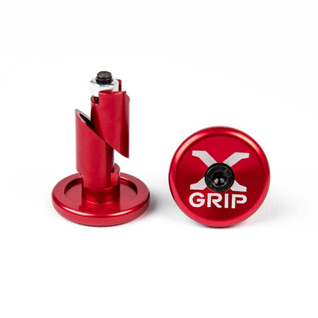 X-GRIP KOŃCÓWKI KIEROWNICY DO OTWORU O ŚREDNICY 12-16,2MM KOLOR CZERWONY