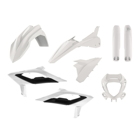 POLISPORT KOMPLET PLASTIKÓW (FULL KIT) BETA RR 2T/4T '23-'24 W ZESTAWIE OSŁONA LAMPY (8667300004) I OSŁONY AMORTYZATORÓW (8667300001) KOLOR BIAŁY