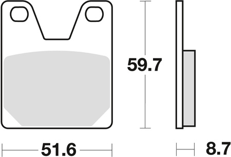 TRW ZF KLOCKI HAMULCOWE KH267 ORGANIC YAMAHA YZF 750 99-01 R1 98-99, TYŁ (PROMOCJA)