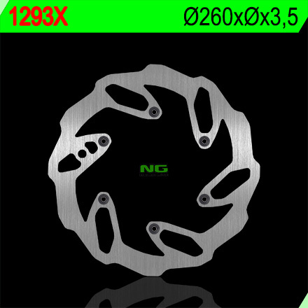 NG TARCZA HAMULCOWA PRZÓD BETA RR ENDURO 250/300 '12-'23, XTRAINER 250 '17-'22 4T 390/400/430/450/480/498 (260X-X3,5) WAVE 6 OTWORÓW