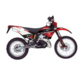 BLACKBIRD KOMPLET NAKLEJEK (OKLEIN) GAS GAS EC 125/250/300 '02-'06; FSR 450 '02-'06 DREAM 5 KOLOR CZERWONY CZARNY BIAŁY