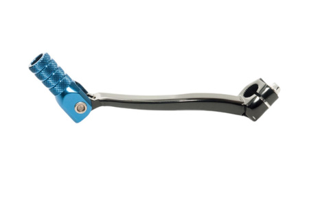 ACCEL DŹWIGNIA ZMIANY BIEGÓW YAMAHA YZF 250/450 '14-'18, WRF 250 '14-'18, WRF 450 '16-'18 ALUMINIOWA KOLOR CZARNY, KOŃCÓWKA NIEBIESKA