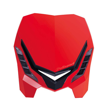 POLISPORT LAMPA PRZEDNIA MODEL E-BLAZE LED (ŻARÓWKA LED) KOLOR CZERWONY