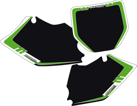BLACKBIRD WYPRZEDAŻ TŁA POD NUMERY STARTOWE KAWASAKI KXF 250 '06-'08 KOLOR CZARNY
