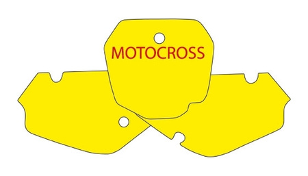 BLACKBIRD WYPRZEDAŻ KOMPLET NAKLEJEK (OKLEIN) POD NUMERY STARTOWE SUZUKI RM 85 '02-'16