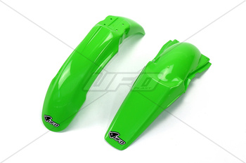 UFO KOMPLET BŁOTNIKÓW KAWASAKI KX 125/250 '03-'04 (KA03736026, KA03737026), KOLOR ZIELONY