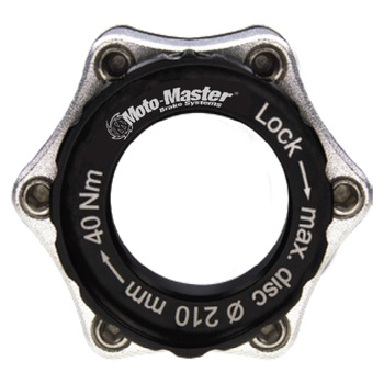 MOTO-MASTER WYPRZEDAŻ BIKE ADAPTER CENTERLOCK 6 ŚRUB OŚ 20mm KOLOR CZARNY SREBRNY