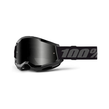 100 PROCENT GOGLE MODEL STRATA 2 SAND BLACK - SMOKE LENS - KOLOR CZARNY/SZARY SZYBKA PRZYCIEMNIANA