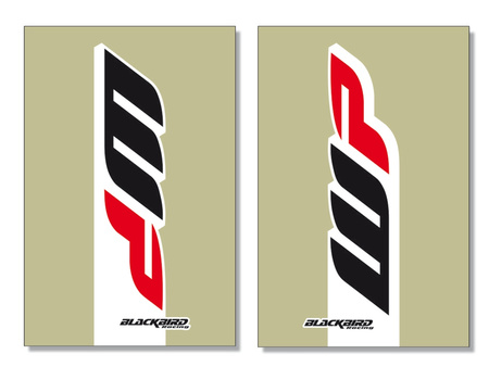 BLACKBIRD KOMPLET NAKLEJEK (OKLEIN) NA TELESKOPY WP 2017 2 SZT.