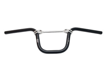 ACCEL KIEROWNICA ALUMINIOWA Z POPRZECZKĄ PIT BIKE 'S' KOLOR CZARNY (SZER. 630MM, WYS. 166MM) (SH196061BK) - PROMOCJA