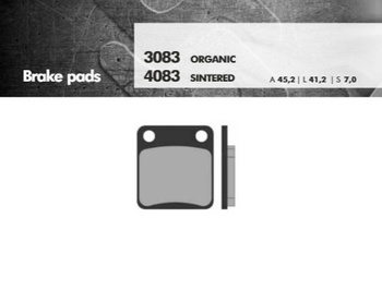 BRENTA KLOCKI HAMULCOWE KH54 / KH257 SPIEK METALICZNY (ZŁOTE) (FT 4083)