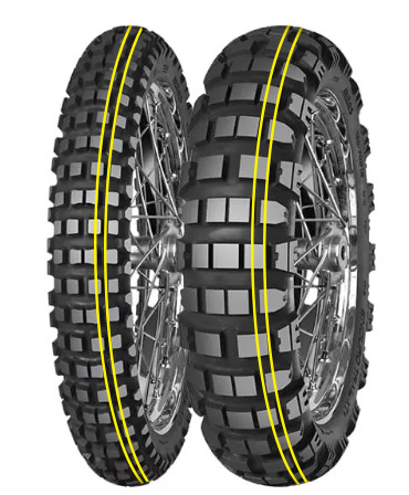 MITAS OPONA 120/70B19 ENDURO TRAIL XT+DAKAR 60H TL/TT M+S (PODWÓJNY ŻÓŁTY PASEK) PRZÓD DOT 15/2024