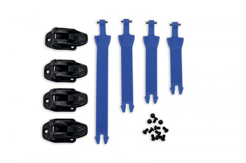 UFO PASKI, KLAMRY, ZAPIĘCIA, ŚRUBY DO BUTÓW AVIOR, ELEKTRON, OBSIDIAN I TYPHOON KOMPLET (4SZT) KOLOR NIEBIESKI