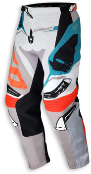UFO SPODNIE VANGUARD KOLOR BIAŁY/BŁĘKITNY/POMARAŃCZOWY ROZMIAR XS / EU46 / US28 - WYCOFANE Z OFERTY - WYPRZEDAŻ