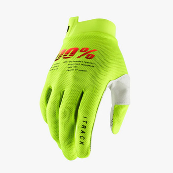 100 PROCENT RĘKAWICE CROSS/ENDURO MODEL ITRACK FLUO YELLOW KOLOR ŻÓŁTY FLUO ROZMIAR XL