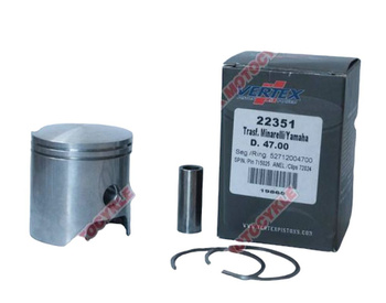 VERTEX TŁOK MALOSSI (MINARELLI, YAMAHA) (47,80MM=+0,80) SWORZEŃ 10MM (PIERŚCIENIE 52712004780 X 2)