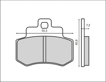 BRENTA KLOCKI HAMULCOWE KH356 (ORGANIC) (KYMCO)