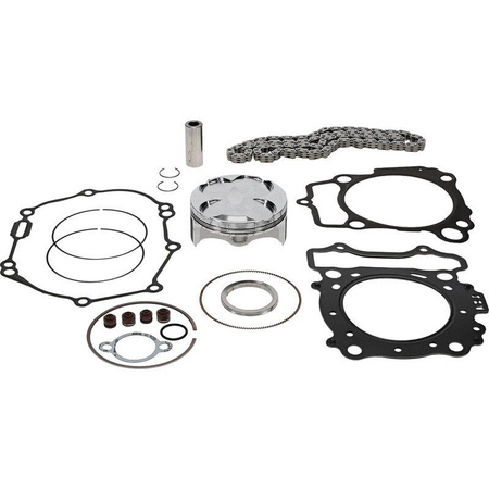 VERTEX 2025/02 ZESTAW NAPRAWCZY GÓRY SILNIKA YAMAHA WR 250 F (WRF250) '15-'17, YZ 250 F (YZF250) '14-'15 (STD. + 0.02MM = 76.97MM) (13.5:1) (TŁOK, USZCZELKI TOP-END, ŁAŃCUSZEK ROZRZĄDU)