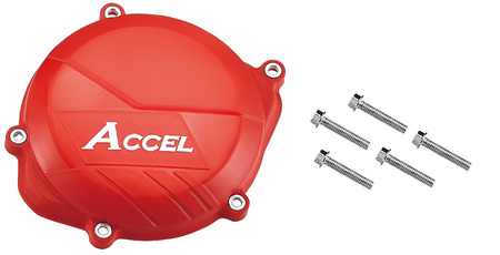 ACCEL OSŁONA POKRYWY SPRZĘGŁA (PLASTIKOWA) HONDA CRF450R '09-'17 KOLOR CZERWONY