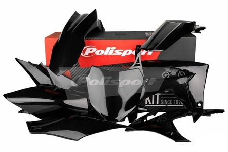 POLISPORT WYPRZEDAŻ KOMPLET PLASTIKÓW HONDA CRF 250R '14-'17; CRF 450R '13-'16 KOLOR CZARNY