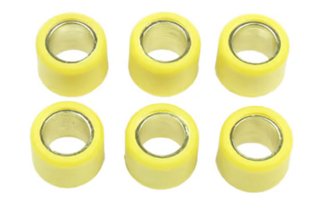 ATHENA ROLKI WARIATORA 6 SZT. 15X12 MM 5,6 GR. APRILIA AMICO /AREA / GULLIVER / RALLY / SONIC / SR 50, SCARABEO 50 / 100, BETA ARK 50, YAMAHA BWS / CR / CS / CW / JOG / YH / YQ / YW 50