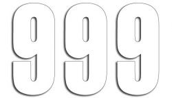 BLACKBIRD NUMERY STARTOWE 13CM X 7CM PROSTE, KOLOR BIAŁY NR9 (3SZT.)