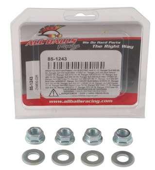 ALL BALLS NAKRĘTKI I PODKŁADKI KOŁA PRZEDNIEGO / TYLNEGO M10 X 1,25 POLARIS RANGER 325/500/570/700/900 - PATRZ OPIS DODATKOWY - WYCOFANY Z OFERTY