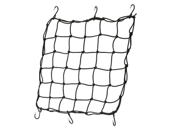 PSYCHIC SIATKA NA BAGAŻE Z 6 HAKAMI, KOLOR CZARNY