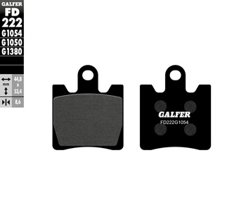 GALFER KLOCKI HAMULCOWE KH283 PÓŁMETALICZNE SUZUKI AN 250/400