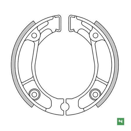 NEWFREN SZCZĘKI HAMULCOWE PRZÓD/TYŁ HONDA C 90 '82-'03, CR 80R '80-'85, CRF 150F '03-'17, CT 110 '80-'09, CT 125 '76-'85, MTX 125/200 '83-'86, TL 200 '76-'79, XL 125 '78-'82, XL 185 '80-'82, XL 125R '84-, XL 250R '84-'87, XL 350R '83-'84, XR 125L