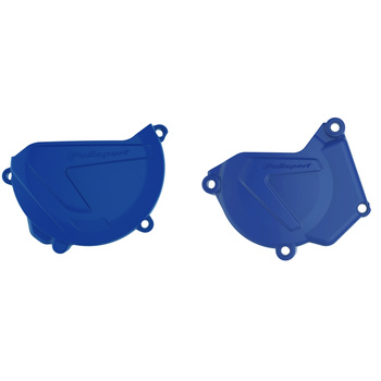 POLISPORT ZESTAW OSŁONA POKRYWY (DEKLA) ALTERNATORA ORAZ OSŁONA POKRYWY SPRZĘGŁA YAMAHA YZ 250 '05-'23 (8464500003+8463700003) KOLOR NIEBIESKI
