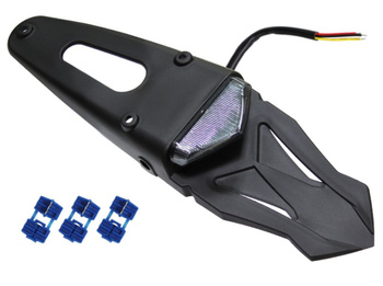 PSYCHIC BŁOTNIK ENDURO TYŁ UNIWERSALNY Z LAMPKĄ LED PRZYDYMIONĄ (HOMOLOGOWANY)