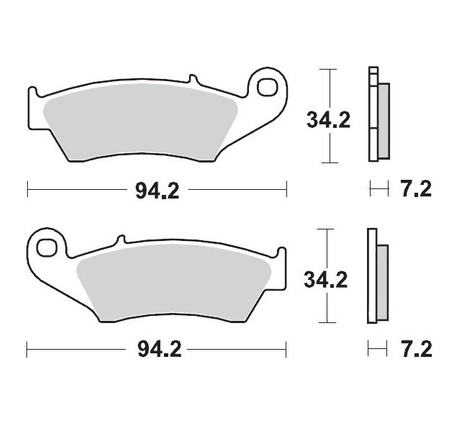 MOTO-MASTER KLOCKI HAMULCOWE KH185 / KH389 SINTER METAL OEM: 11 (SINTERPRO RACING) BETA RR 2T 125/200 '19-, RR 2T 250/300 '13-, RR 4T 350/390 '11-'21, RR 4T 450 '05-'14, HONDA CR 125/250/500R '95-'07, CRF 230F/250R '03-'22, CRF 450R '02-'22, XR 250R