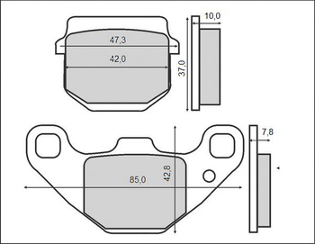 BRENTA KLOCKI HAMULCOWE KH083/2 (ORGANIC)
