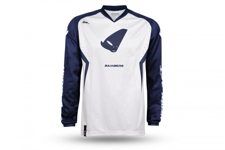 UFO KOSZULKA BAMBERG JERSEY CROSS KOLOR BIAŁY/NIEBIESKI ROZMIAR L - KOLEKCJA 2024