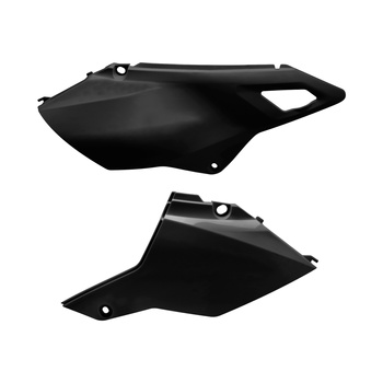 POLISPORT BOCZKI TYLNE SUZUKI DR-Z 400 (DRZ400) '00-'24 RESTYLING KOLOR CZARNY (KOMPLET)