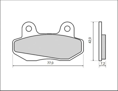 BRENTA KLOCKI HAMULCOWE KH086 (ORGANIC)