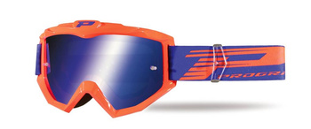PROGRIP GOGLE PG3201-166 FL ATZAKI KOLOR POMARAŃCZOWY FLUO (SZYBA PG3246 NIEBIESKA LUSTRZANA ANTISCRATCH, NO FOG, ANTI UV) (PG3201/18ORF,3201-166 FL,PZ3201AFFL) - WYCOFANE Z OFERTY - WYPRZEDAŻ