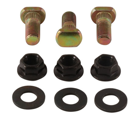 ALL BALLS SZPILKI, PODKŁADKI I NAKRĘTKI KOŁA PRZEDNIEGO / TYLNEGO M10X 1,25 SUZUKI LT-80 87-06, LT-Z 90 QUADSPORT 07-17 - PATRZ OPIS DODATKOWY