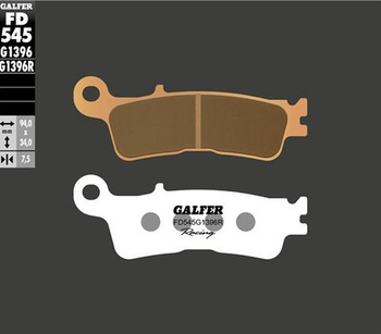 GALFER KLOCKI HAMULCOWE KH755 SPIEK METALICZNY (ZŁOTE) RACING PRZÓD FANTIC XX 125; XEF/XXF 250/450; XEX 250 '22-; YAMAHA YZ 250 '22-; WR/YZ 250F/450F '21-; YZ 450FX '21-