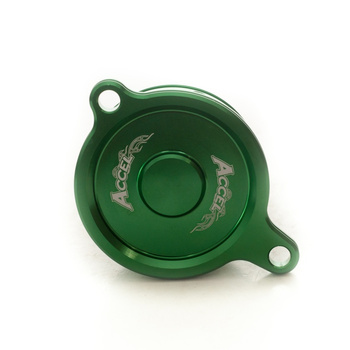 ACCEL POKRYWA FILTRA OLEJU KAWASAKI KXF 450 '06-15, KFX 450R '08-14 KOLOR ZIELONY