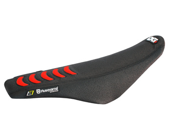 BLACKBIRD POKROWIEC / POSZYCIE NA SIEDZENIE HUSQVARNA CR/WR 125 '09-'13; TE/TC 250/310 '08-'13, TE/TC 250/450/510 '08-'10 DOUBLE GRIP 3 KOLOR CZARNY