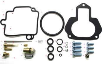 BEARING WORX ZESTAW NAPRAWCZY GAŹNIKA YAMAHA YFM 350 WARRIOR '93-'04 (26-1480)