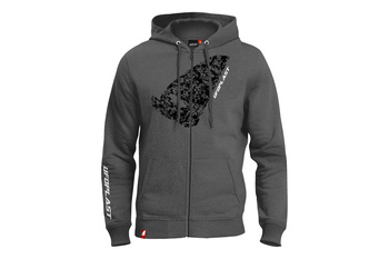 UFO 2025/09 BLUZA Z KAPTUREM KOLOR SZARY ROZMIAR M 100% BAWEŁNY - KOLEKCJA 2025